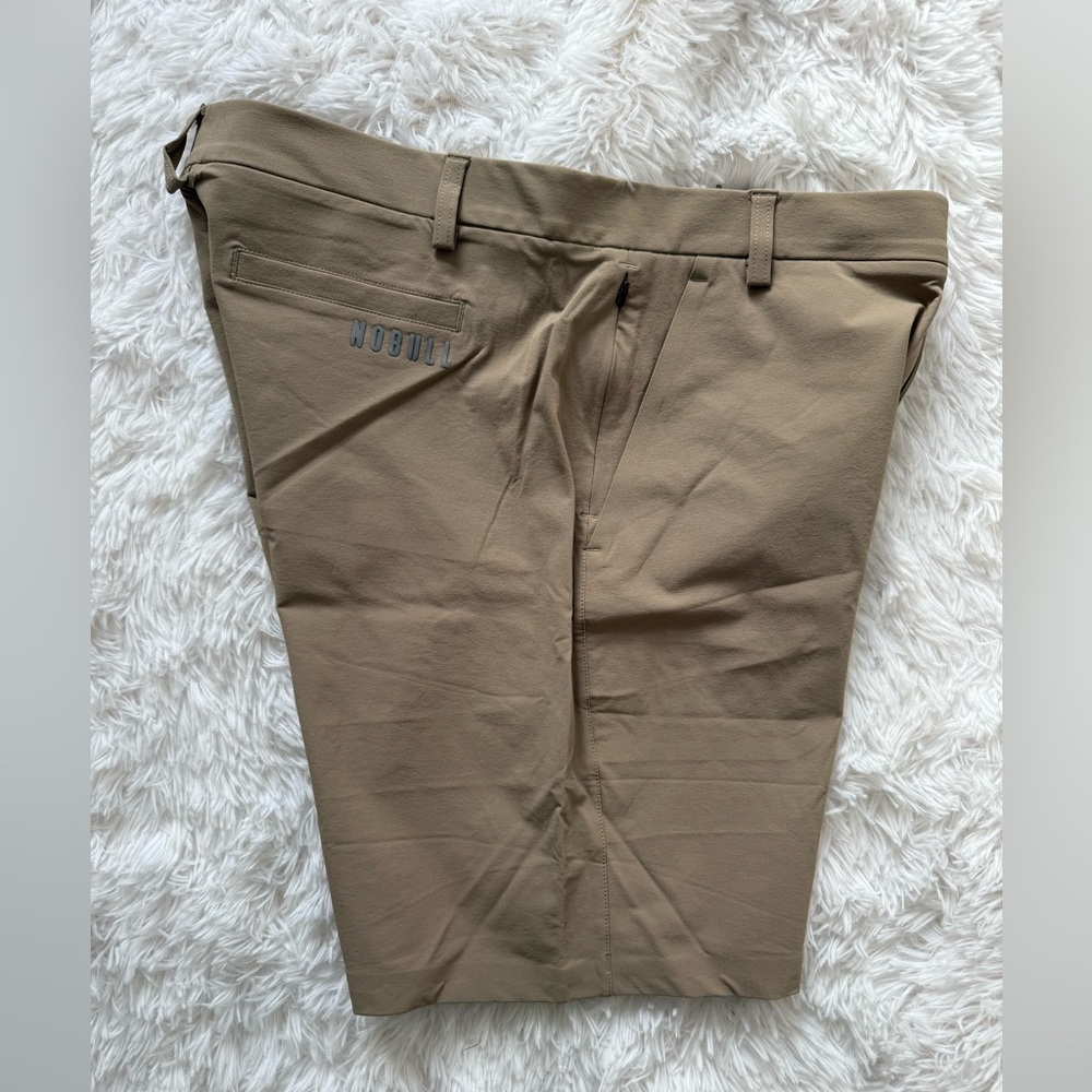 NOBULL Golf Shorts Mens 34 Tan 9"